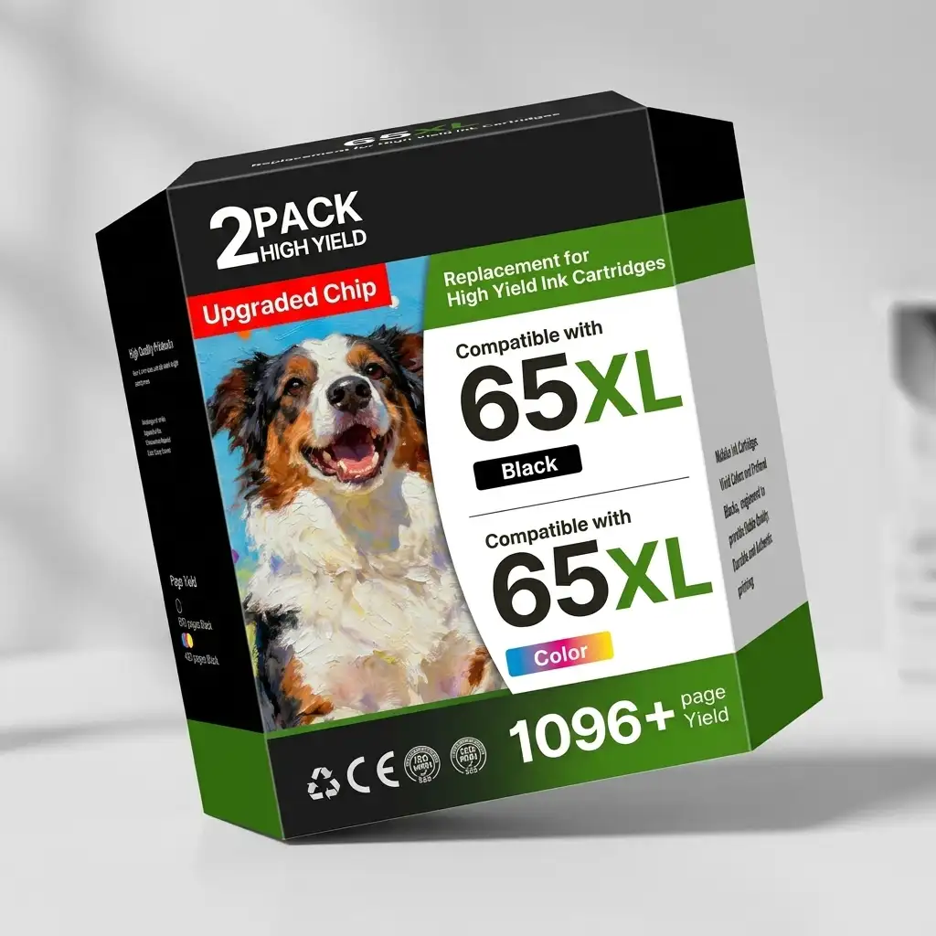 Acaves HP 65XL Compatible Ink Cartridges High Yield Black and Color
